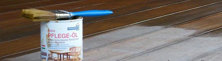 Wartung der Holzterrassen